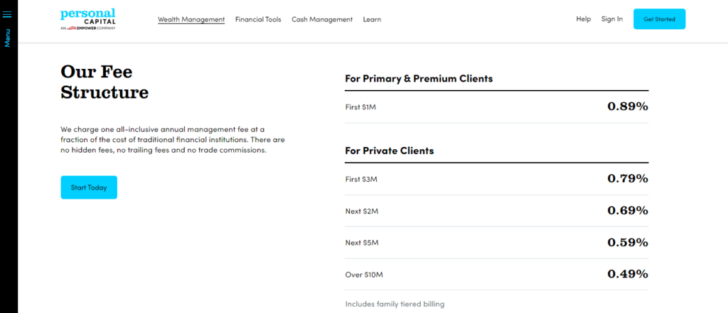 Personal-Capital-Pricing