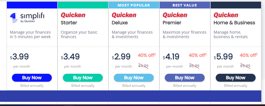 Quicken-Premiere-Pricing