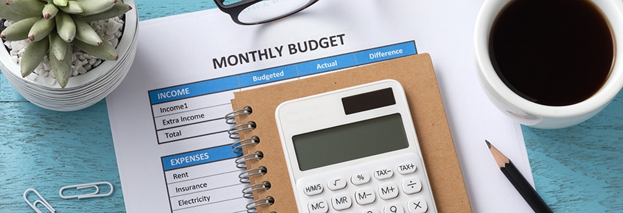 a monthly budget