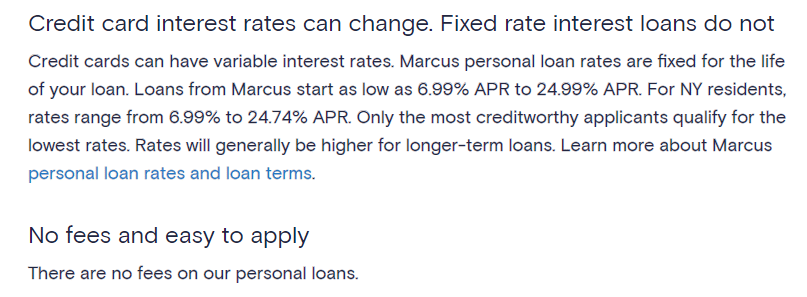 Marcus by Goldman Sachs pricing